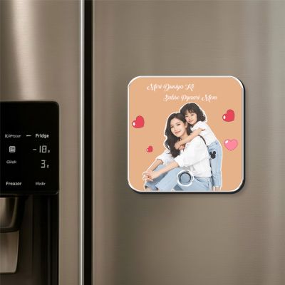 Personalized Photo Musical Fridge Magnet for Mom with Rechargeable Speaker
